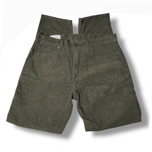 GAP Slim Fit Corduroy Pants Men Olive Green Size‎ 34x32